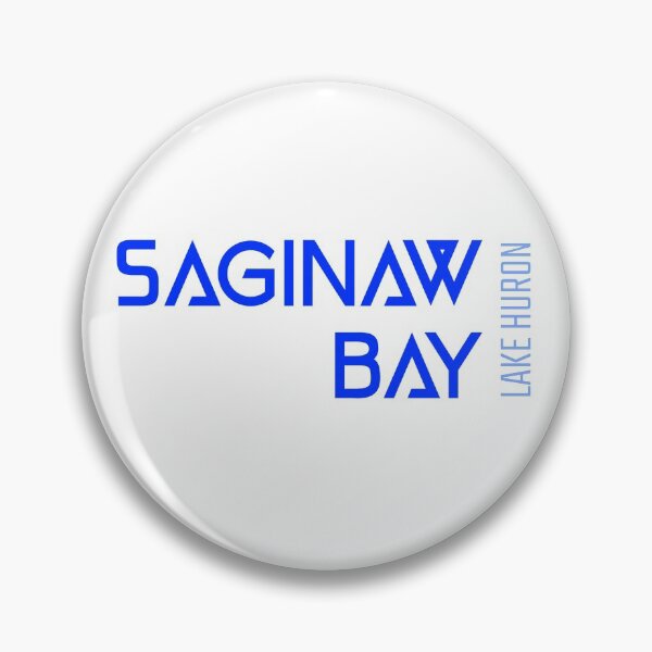 Item preview, Saginaw Bay Lake Huron Michigan Name Blue Lettering Design designed and sold by Eleven-K.