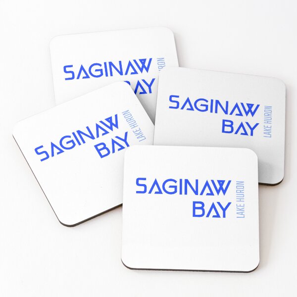 Item preview, Saginaw Bay Lake Huron Michigan Name Blue Lettering Design designed and sold by Eleven-K.
