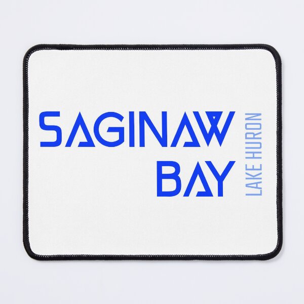 Item preview, Saginaw Bay Lake Huron Michigan Name Blue Lettering Design designed and sold by Eleven-K.