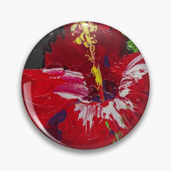 Item preview, Red Hibiscus Flower Original Print designed and sold by NatalyMak.