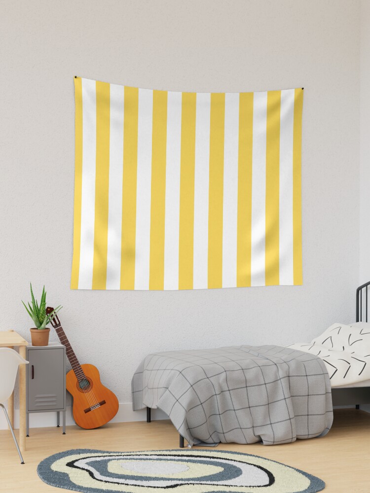 Yellow and white discount tapestry