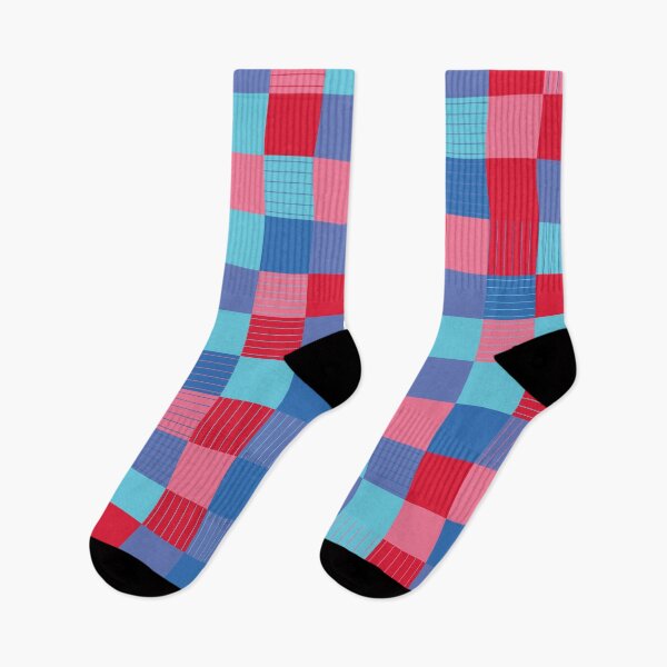 Item preview, Plaid Linear Valentine's Day Blue, Red, Purple Square Design designed and sold by infinitygrafix.