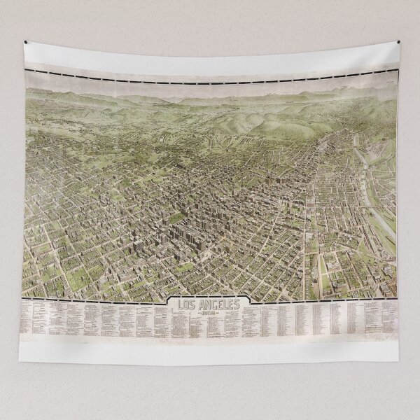 Item preview, Map of Los Angeles, California - 1909 designed and sold by paulrommer.