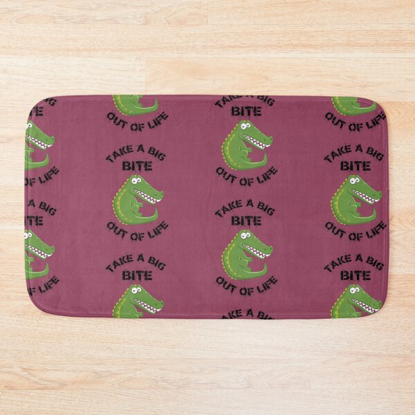 Item preview, Take A Big Bite Out Of Life Alligator Clipart In Purple designed and sold by LuckyKermit.