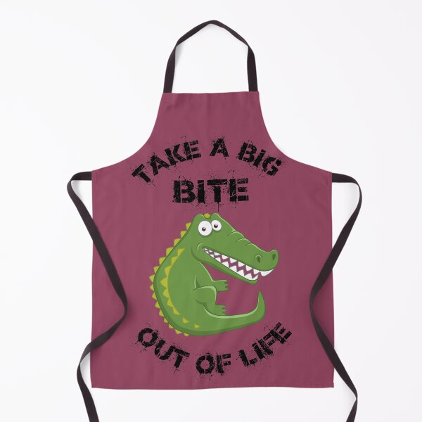 Item preview, Take A Big Bite Out Of Life Alligator Clipart In Purple designed and sold by LuckyKermit.