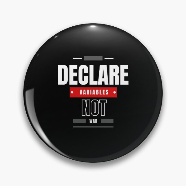 Item preview, Programmer Community-Declare Variables Not War designed and sold by theredsharp.