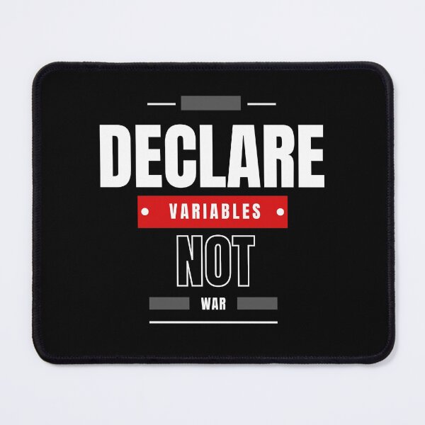 Item preview, Programmer Community-Declare Variables Not War designed and sold by theredsharp.
