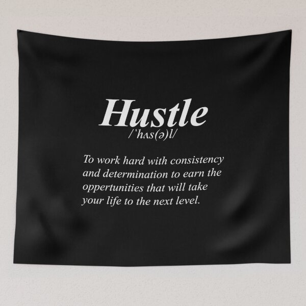 Item preview, Hustle Definition Hustler Quote designed and sold by Timcito.
