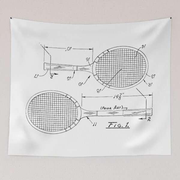 Item preview, The Tennis Racket Patent Light 4 designed and sold by OutofFocusShop.