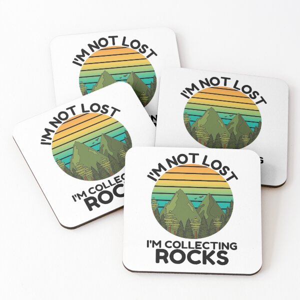 Item preview, Rock Collecting Shirt, I'm Not Lost I'm Collecting Rocks - Geologist Gifts - Rock Collector T-Shirt designed and sold by world-of-things.