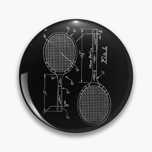 Item preview, The Tennis Racket Patent Dark 4 designed and sold by OutofFocusShop.
