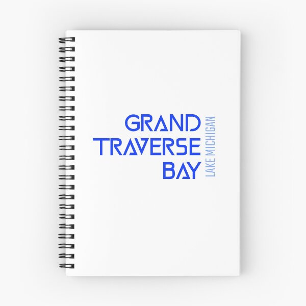 Item preview, Grand Traverse Bay Lake Michigan Name Blue Lettering Design designed and sold by Eleven-K.