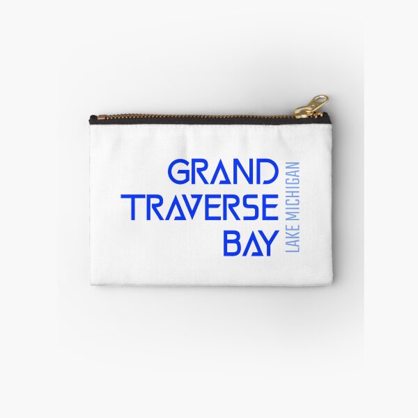Item preview, Grand Traverse Bay Lake Michigan Name Blue Lettering Design designed and sold by Eleven-K.