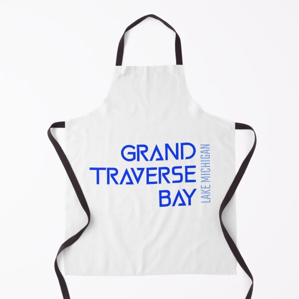 Item preview, Grand Traverse Bay Lake Michigan Name Blue Lettering Design designed and sold by Eleven-K.