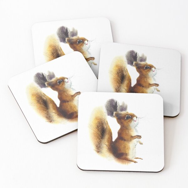 Item preview, squirrel-watercolor portrait animals designed and sold by Hartics.