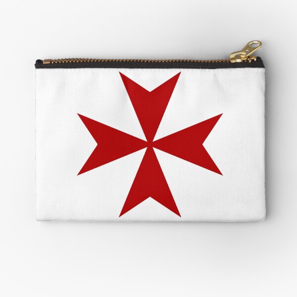 Maltese cross - Knights Templar - Holy Grail - The Crusades Zipper Pouch