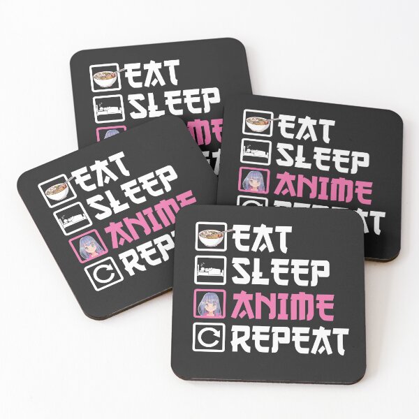 Item preview, EAT SLEEP ANIME REPEAT designed and sold by GamaArtDesign.