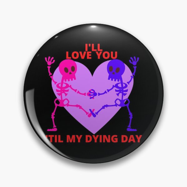 Item preview, Pink and Blue Valentine Skeleton Couple  designed and sold by HappyBonez.