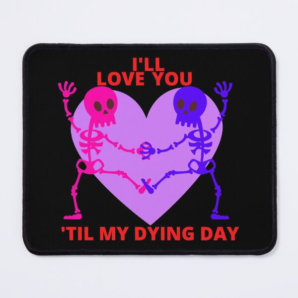 Item preview, Pink and Blue Valentine Skeleton Couple designed and sold by HappyBonez.