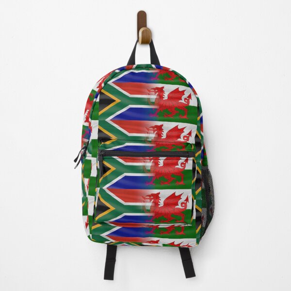 Item preview, South Africa Wales expat flags blended (CLEAN) designed and sold by SolidEarthArt.