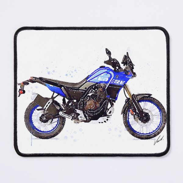 Item preview, Adventure Sport Motorcycle Tenere 700 - original watercolor by Vart. designed and sold by vartstudio.