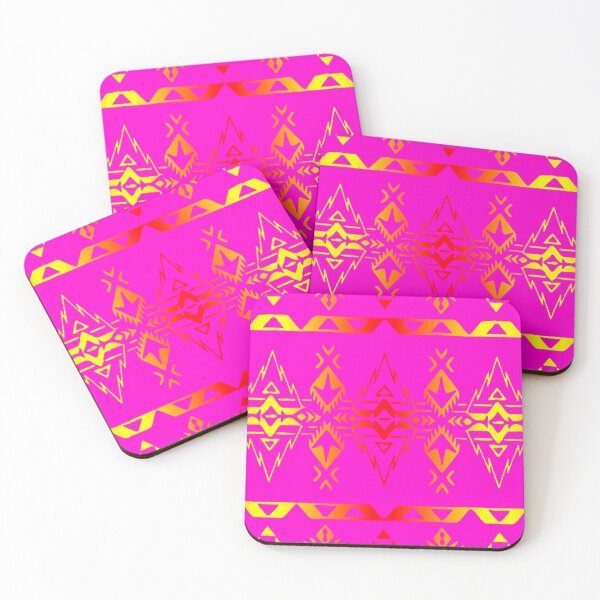 Item preview, Hot Pink  / Fire Color  Native Geo Print V4 designed and sold by JMWCD.