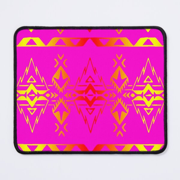 Item preview, Hot Pink / Fire Color Native Geo Print V4 designed and sold by JMWCD.