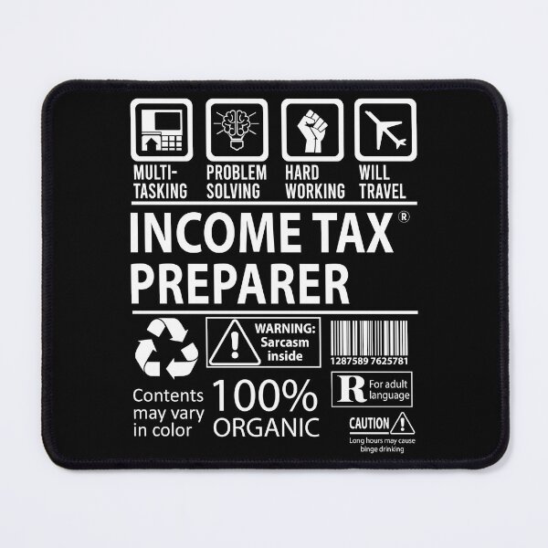 Item preview, Income Tax Preparer T Shirt - MultiTasking Certified Job Gift Item Tee designed and sold by oslandefren.