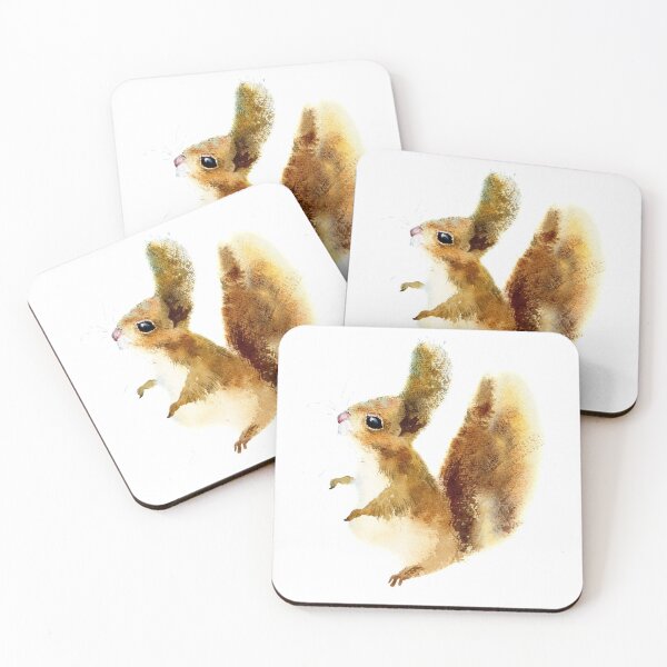 Item preview, squirrel-watercolor portrait animals designed and sold by Hartics.