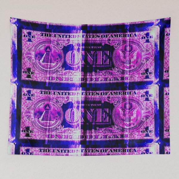 Item preview, Blue and purple dollar designed and sold by from Carbonizzo.