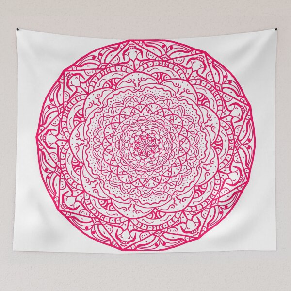 Item preview, Red Vibrant Mandala designed and sold by Carbonbubble.