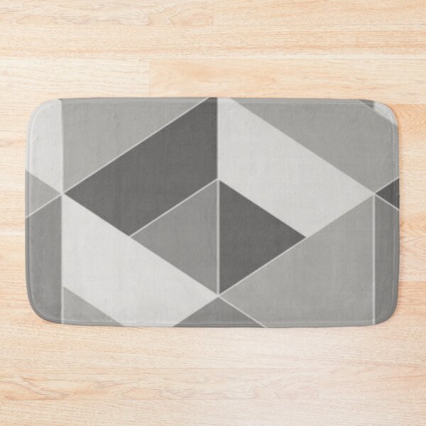 Item preview, Grey Shade White Urban Structured Modern Geometric Pattern designed and sold by WearWolfDesigns.