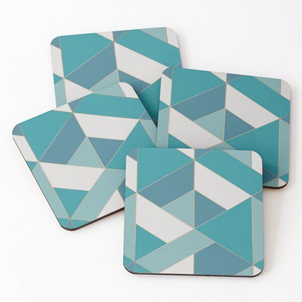 Item preview, Blue Urban Structured Modern Geometric Pattern designed and sold by WearWolfDesigns.