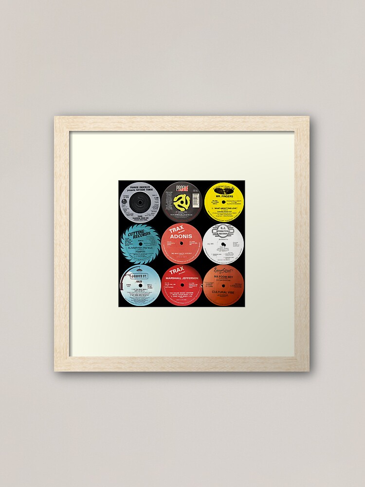 Abstract Vintage Records Music Wall Decal – Wallmonkeys