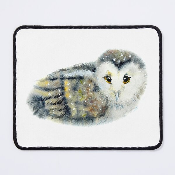 Item preview, owl-watercolor portrait animals designed and sold by Hartics.