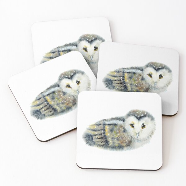 Item preview, owl-watercolor portrait animals designed and sold by Hartics.