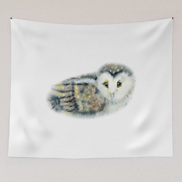 Item preview, owl-watercolor portrait animals designed and sold by Hartics.