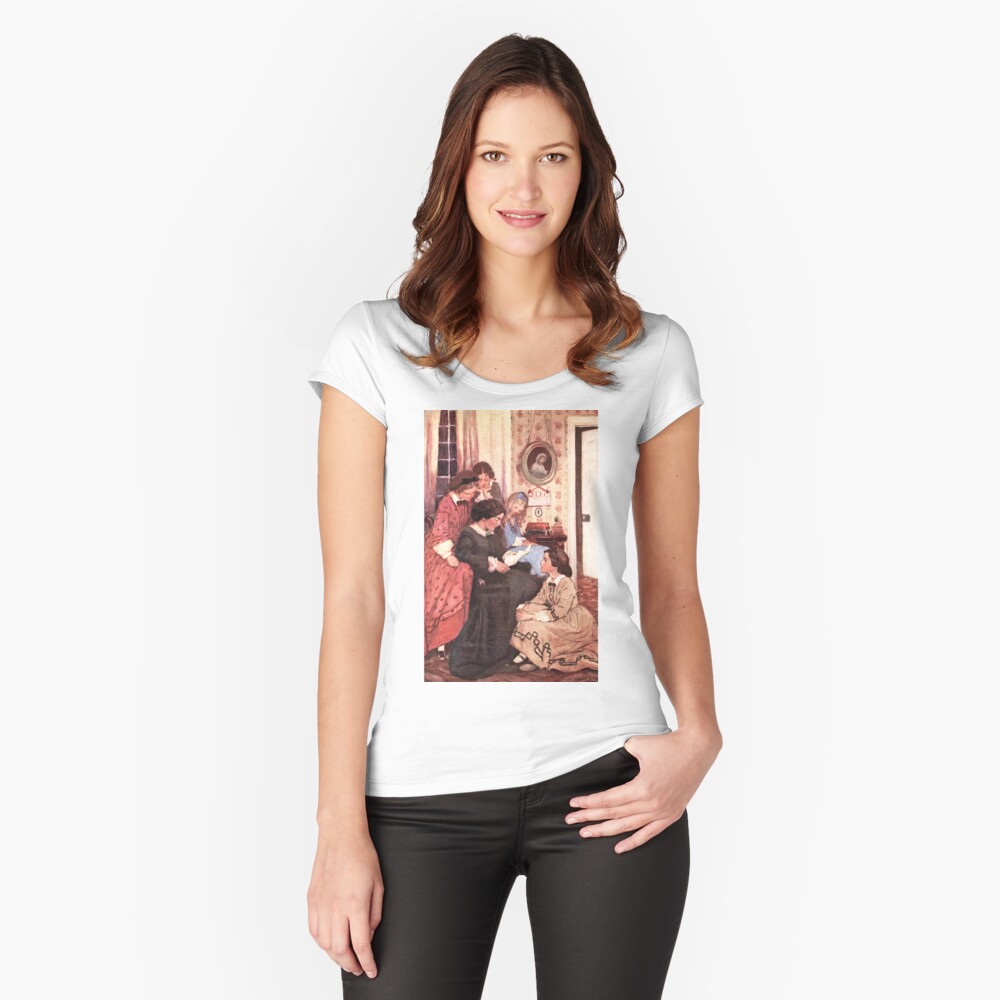 Item preview, Fitted Scoop T-Shirt designed and sold by vintage-art.