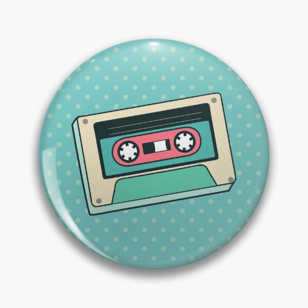 Item preview, Retro Cassette Tapes in Mint and Pink Pattern designed and sold by infinitetango.