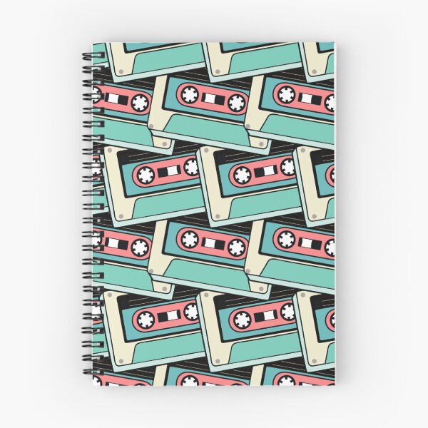 Item preview, Retro Cassette Tapes in Mint and Pink Pattern designed and sold by infinitetango.