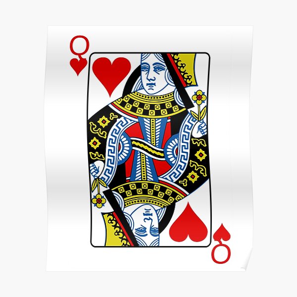 Queen Of Hearts Posters Redbubble