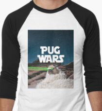 Pug Wars Men's Baseball ¾ T-Shirt