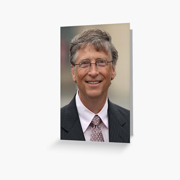 Bill Gates   Wallpaper  Greeting Card