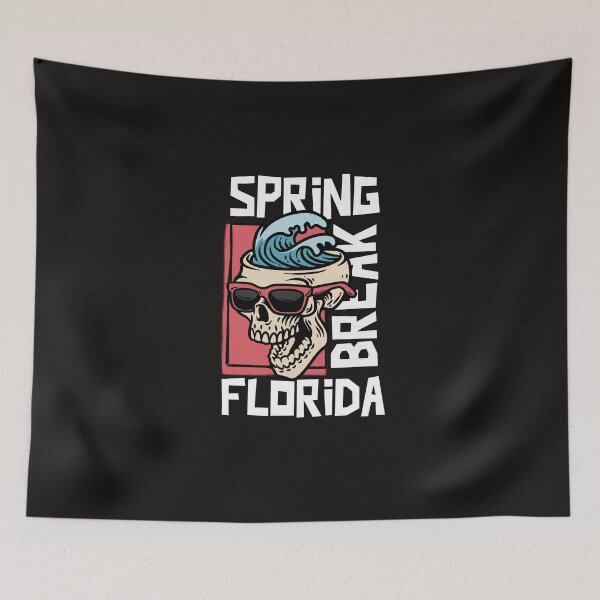 Item preview, Spring Break Florida Skull With Shades designed and sold by davestees506.