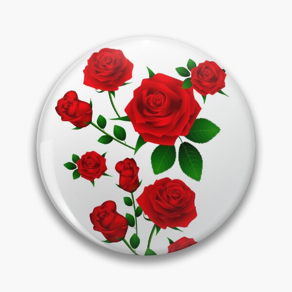 Item preview, Red Roses on white background designed and sold by Ribeiro Design.