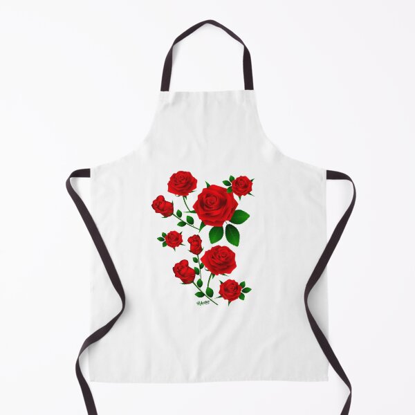 Item preview, Red Roses on white background designed and sold by Ribeiro Design.