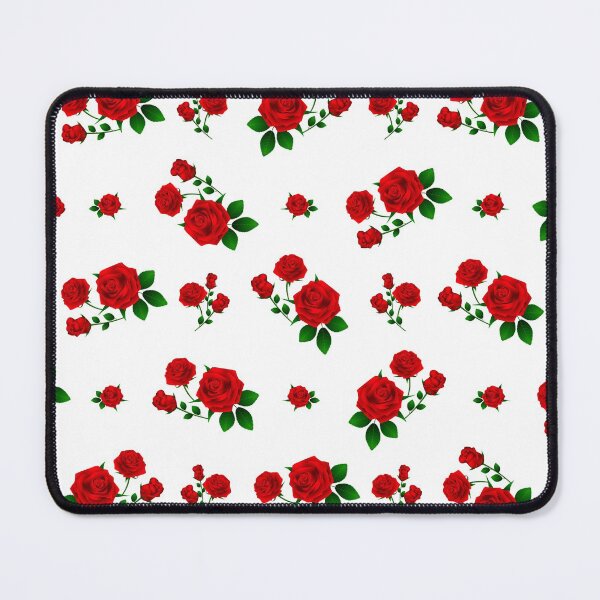 Item preview, Red Roses on white background designed and sold by Ribeiro Design.