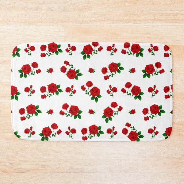 Item preview, Red Roses on white background designed and sold by Ribeiro Design.