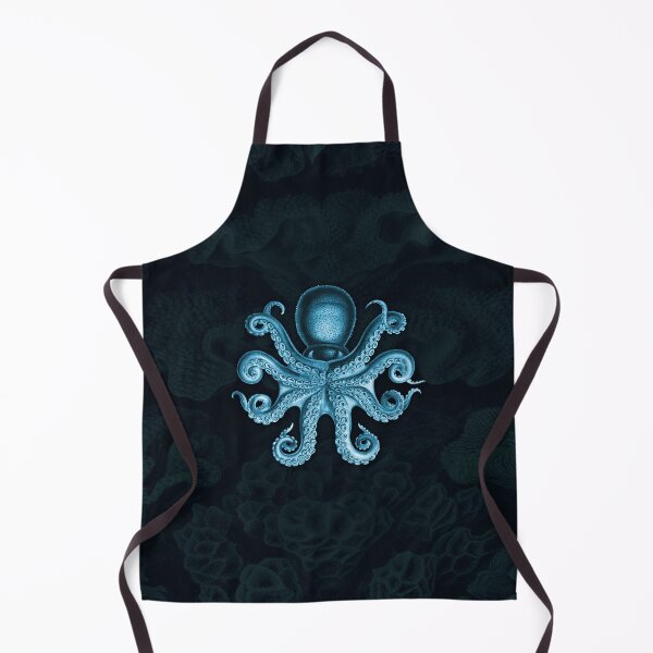Item preview, Octopus Squid Kraken Art Tentacles Seashell Deep Sea Ocean Creatures Lover (Blue) designed and sold by Mechanical Whispers.