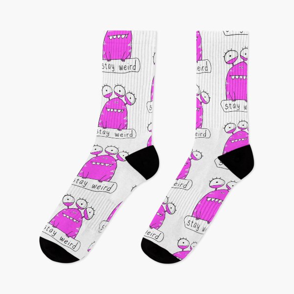 Item preview, Stay Weird - be yourself - be confident - FUNNY alien monster friend of positivity - PINK designed and sold by originalsusie.